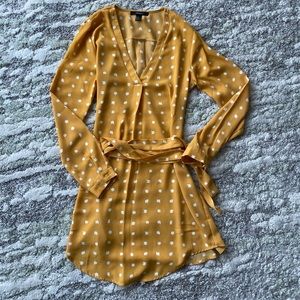 Forever 21 yellow shirt dress